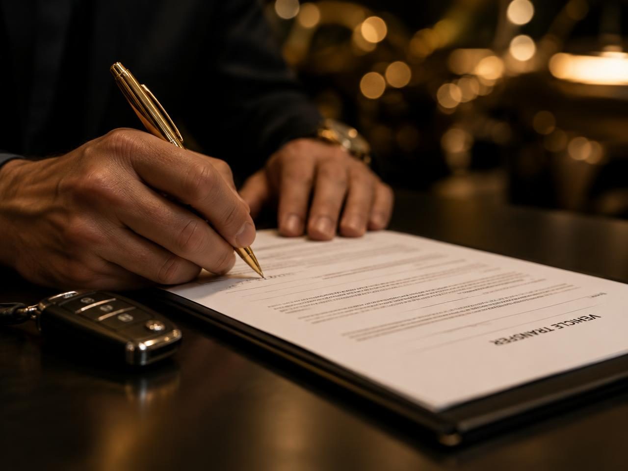 Firma de documentación vehicular